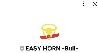 EASY HORN -Bull-というLINEアカウント