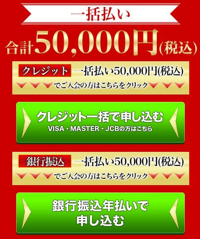 ワールドリユースシステムの参加費用は50,000円