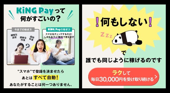 キングペイ(KING Pay)の内容について