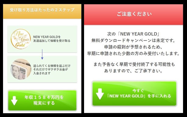 NEW YEAR GOLDの内容について